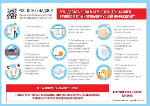 О рекомендациях, что делать, если в семье кто-то заболел гриппом или коронавирусной инфекцией