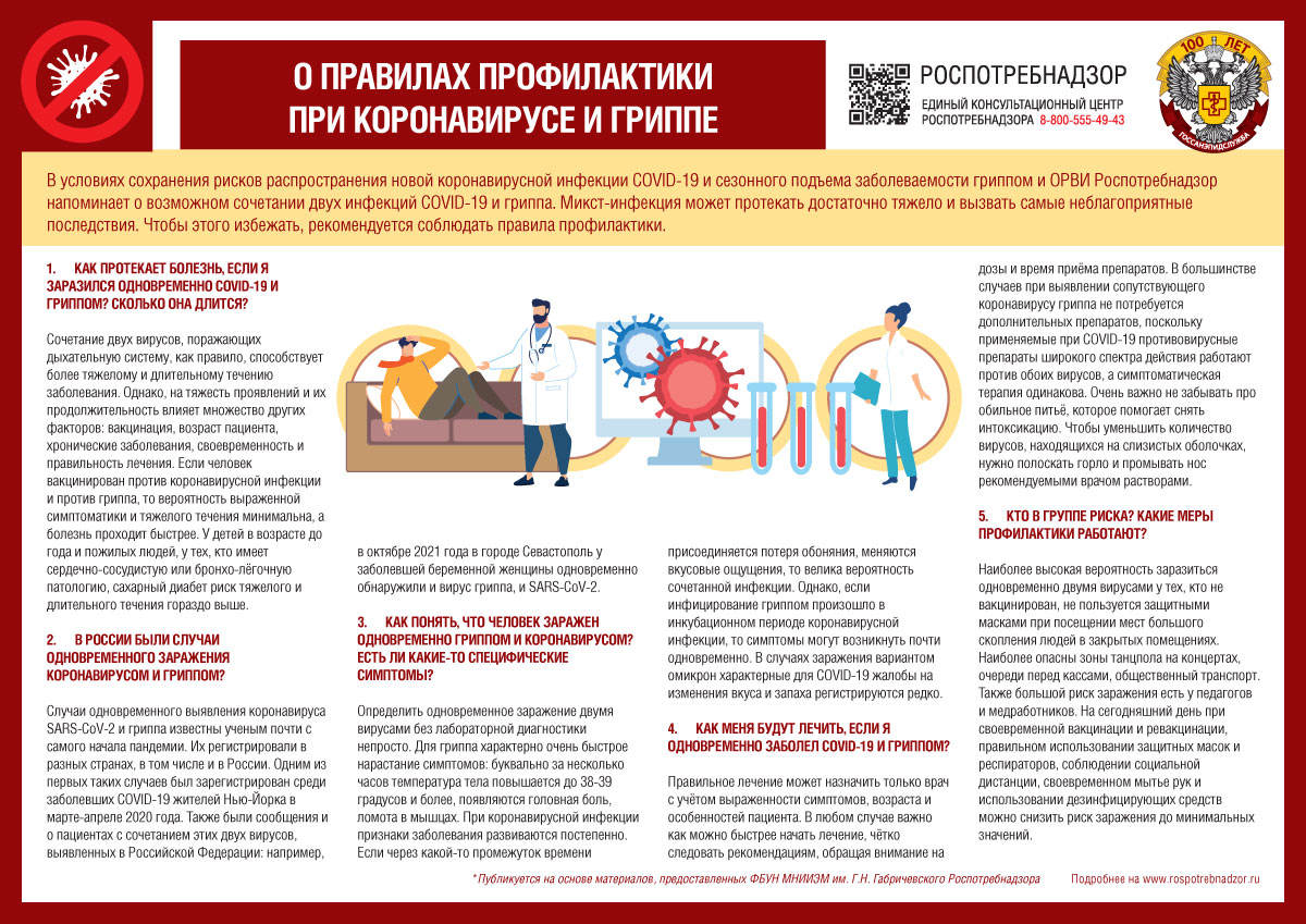 О профилактике COVID-19 и гриппа