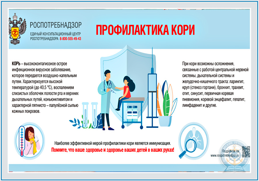 Об эпидемиологической ситуации и мерах профилактики кори