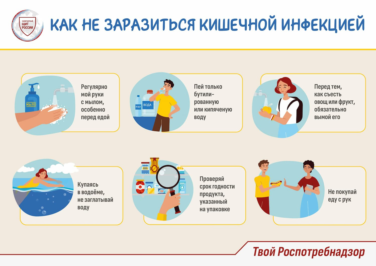 Памятка: как не заразиться кишечной инфекцией