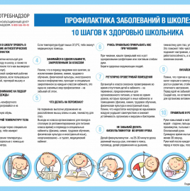 О профилактике заболеваний в школе: 10 шагов к здоровью школьника